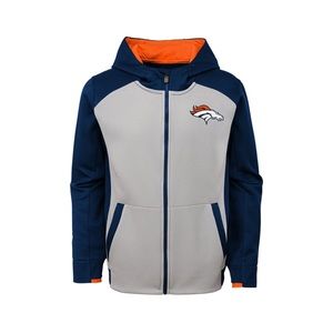 Like New | Outerstuff Boys Denver Broncos Performance Full Zip Hoodie